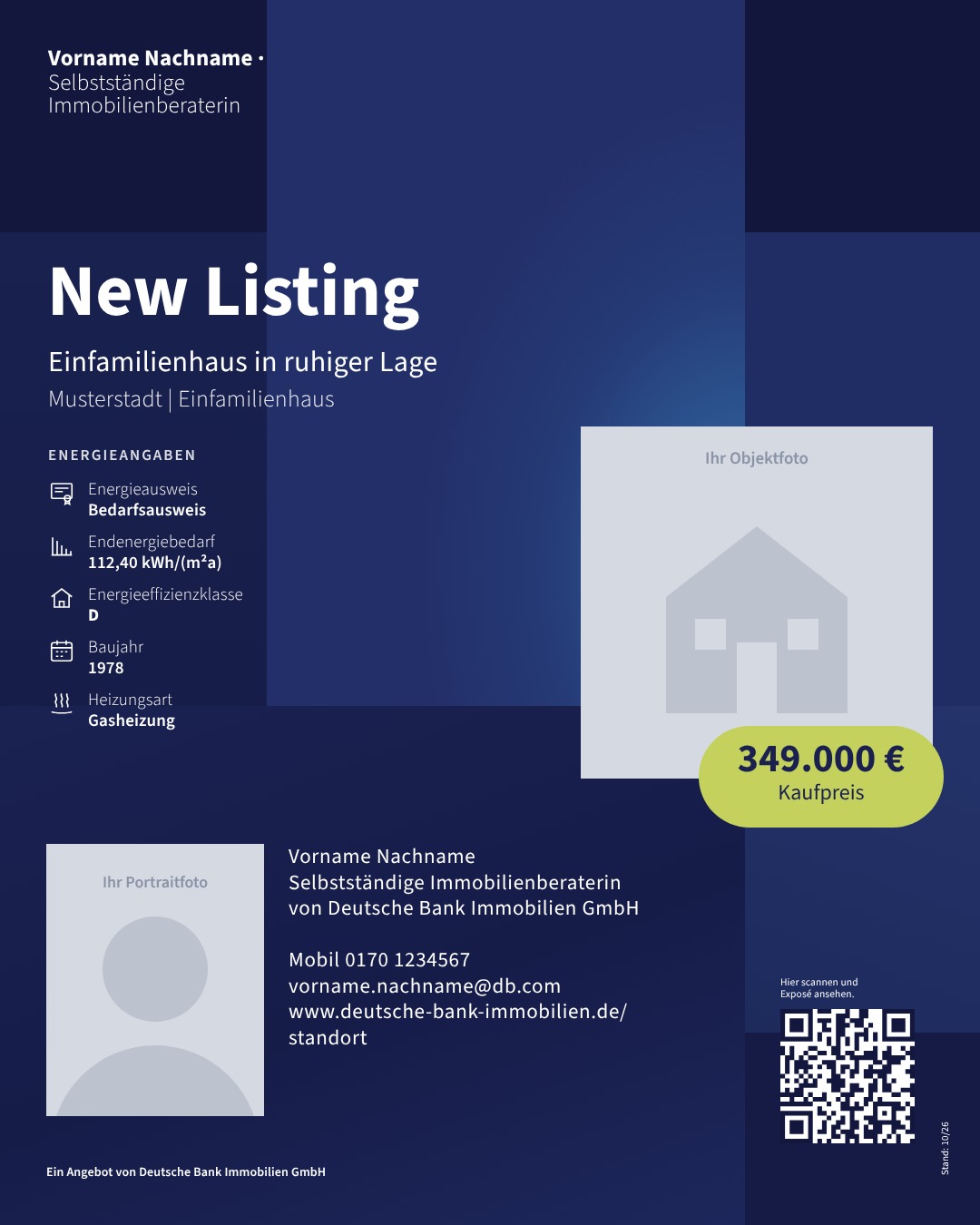 Mustermotiv New Listing aus dem Social-Media-Atelier